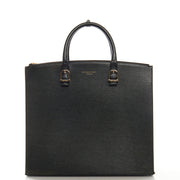 Picture of Aspinal of London Tote Editors Bag- Medium in Black, Leather