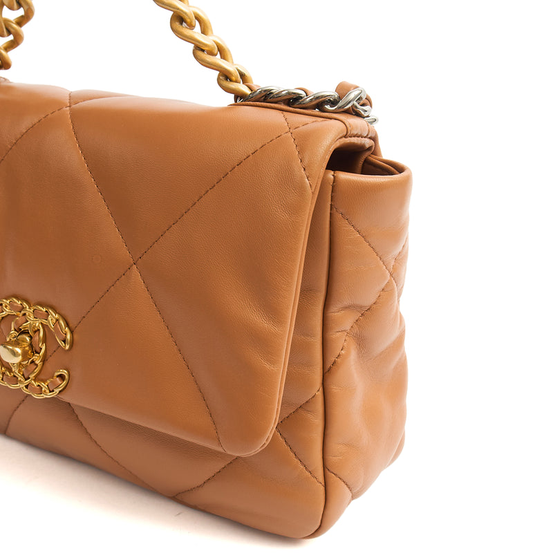 Picture of Chanel Shoulder Bag Chanel 19 in Brown, Calfskin Leather