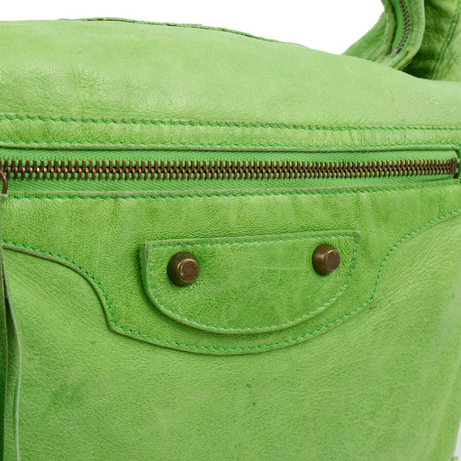 Picture of Balenciaga Shoulder Bag Motocross Giant 21 in Green, Leather