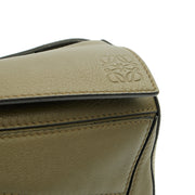 Picture of Loewe Cross Body Puzzle Edge Belt Bag in Green, Leather