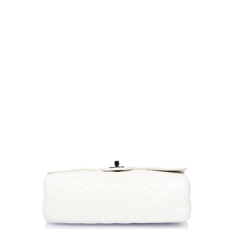 Picture of Chanel Classic Single Flap - Large in White, Leather