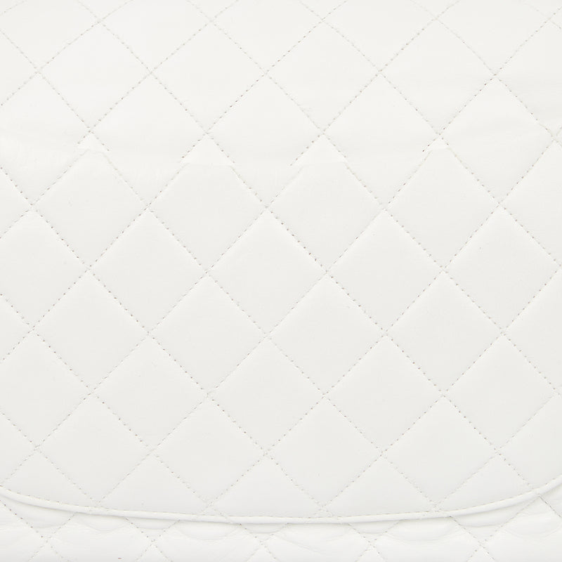 Picture of Chanel Classic Single Flap - Large in White, Leather