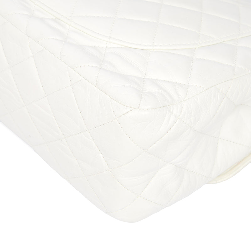 Picture of Chanel Classic Single Flap - Large in White, Leather