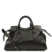 Picture of Balenciaga Tote City Leather in Black, Chevre (Goatskin)