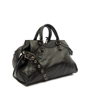 Picture of Balenciaga Tote City Leather in Black, Chevre (Goatskin)