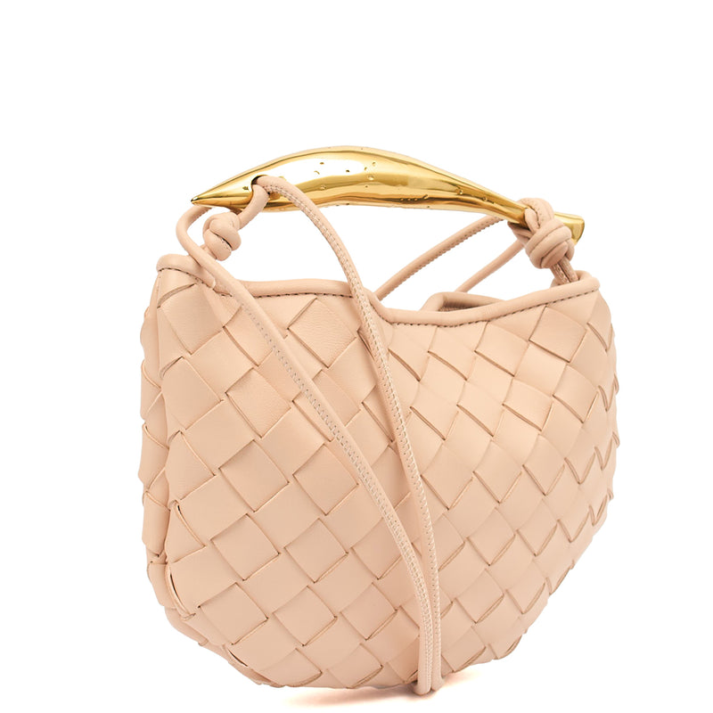 Picture of Bottega Veneta Cross Body Sardine - Small in Neutral, Leather