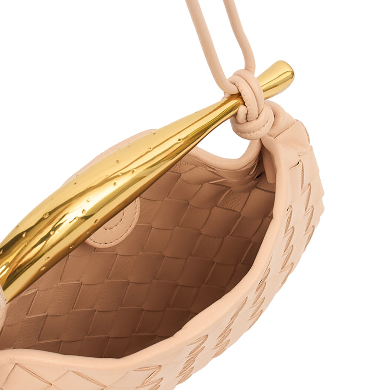 Picture of Bottega Veneta Cross Body Sardine - Small in Neutral, Leather