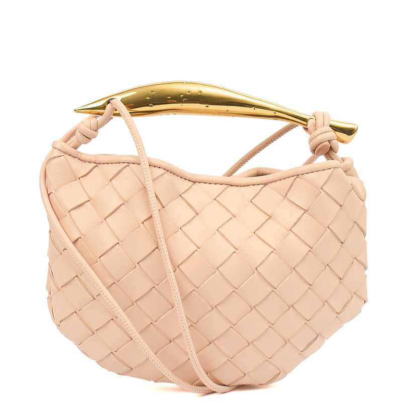 Picture of Bottega Veneta Cross Body Sardine - Small in Neutral, Leather