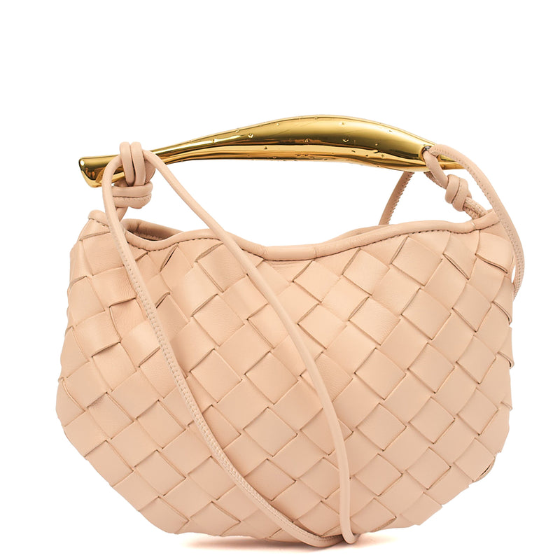 Picture of Bottega Veneta Cross Body Sardine - Small in Neutral, Leather