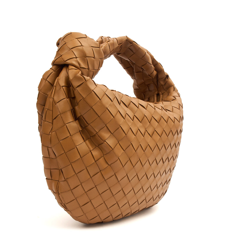 Picture of Bottega Veneta Tote Jodie - Teen in Brown, Intrecciato Nappa