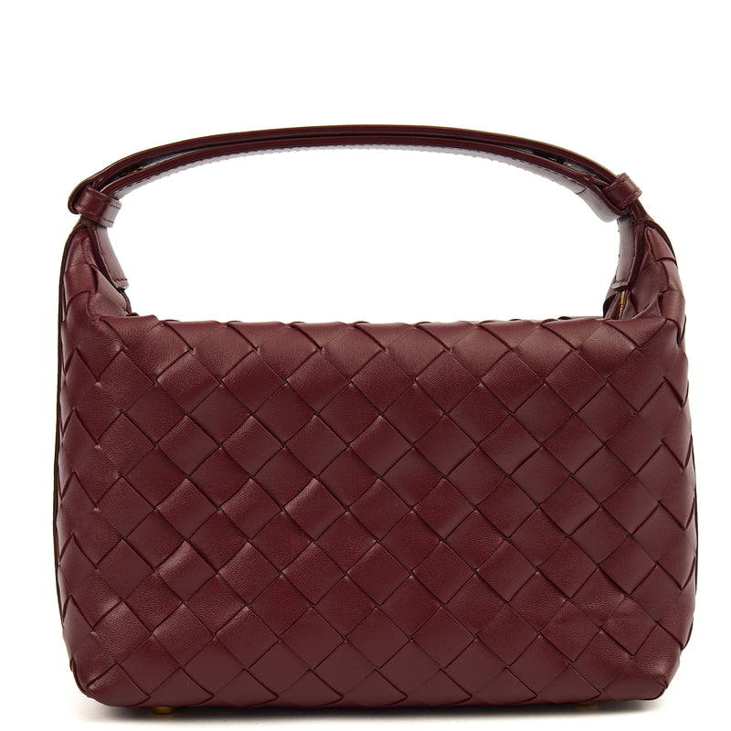 Picture of Bottega Veneta Top Handle Bauletto in Red, Intrecciato Nappa