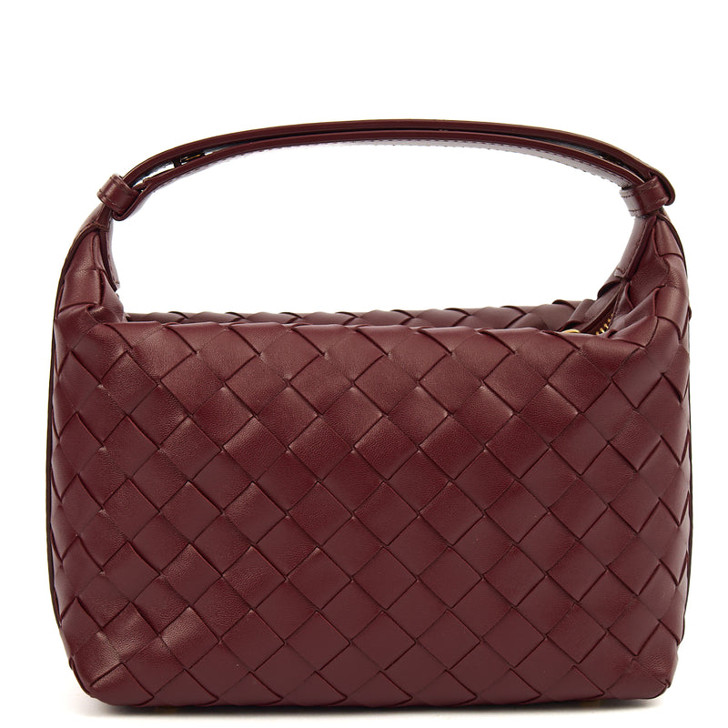 Picture of Bottega Veneta Top Handle Bauletto in Red, Intrecciato Nappa