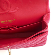Picture of Chanel Shoulder Bag Classic Double Flap - Medium in Red, Lambskin Leather