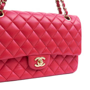 Picture of Chanel Shoulder Bag Classic Double Flap - Medium in Red, Lambskin Leather