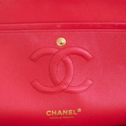 Picture of Chanel Shoulder Bag Classic Double Flap - Medium in Red, Lambskin Leather