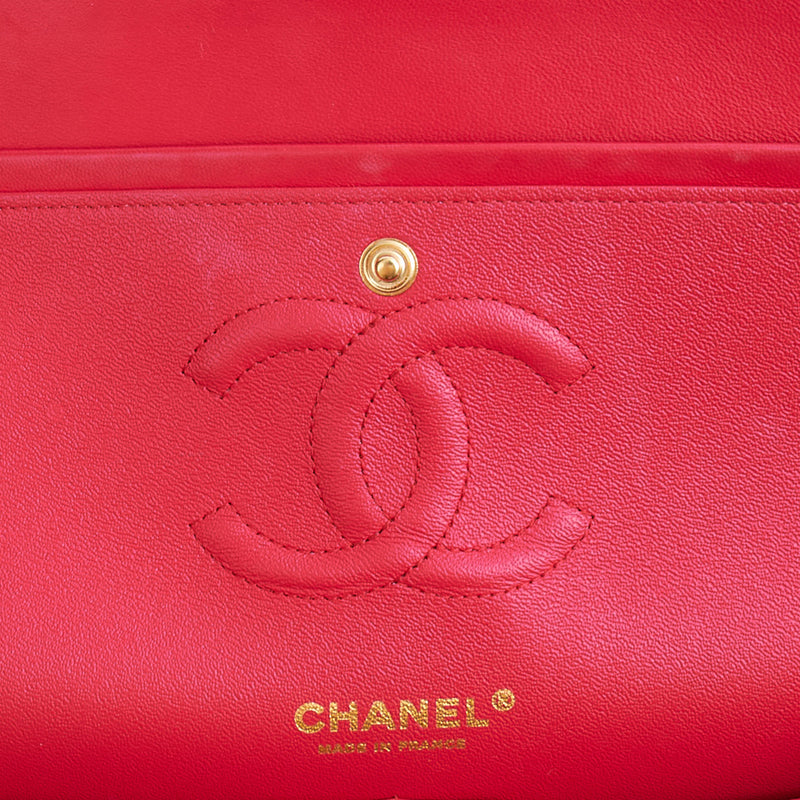 Picture of Chanel Shoulder Bag Classic Double Flap - Medium in Red, Lambskin Leather