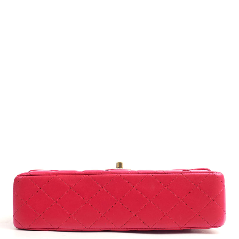 Picture of Chanel Shoulder Bag Classic Double Flap - Medium in Red, Lambskin Leather