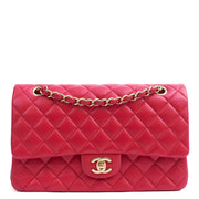 Picture of Chanel Shoulder Bag Classic Double Flap - Medium in Red, Lambskin Leather