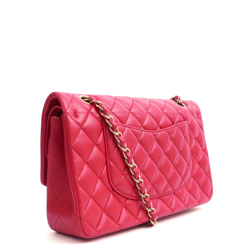 Picture of Chanel Shoulder Bag Classic Double Flap - Medium in Red, Lambskin Leather