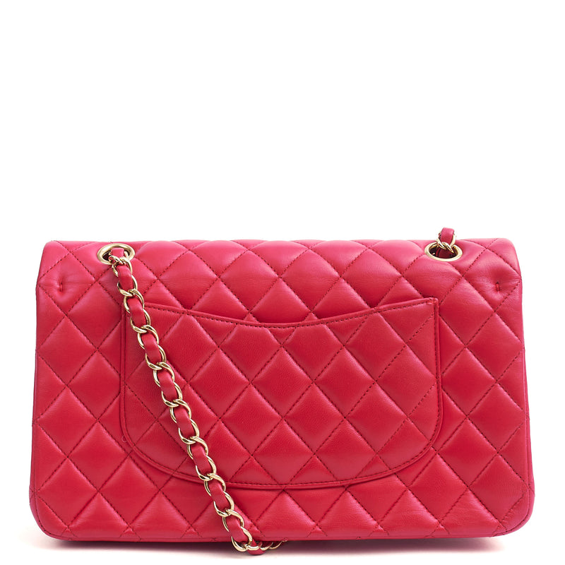 Picture of Chanel Shoulder Bag Classic Double Flap - Medium in Red, Lambskin Leather