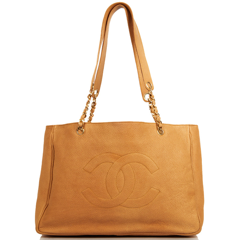 Picture of Chanel Tote Shopper Tote in Cream, Calfskin Leather