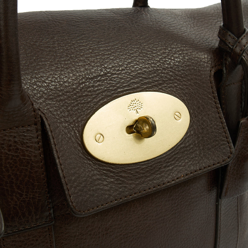 Picture of Mulberry Tote Bayswater Heritage in Chocolate Brown , Leather