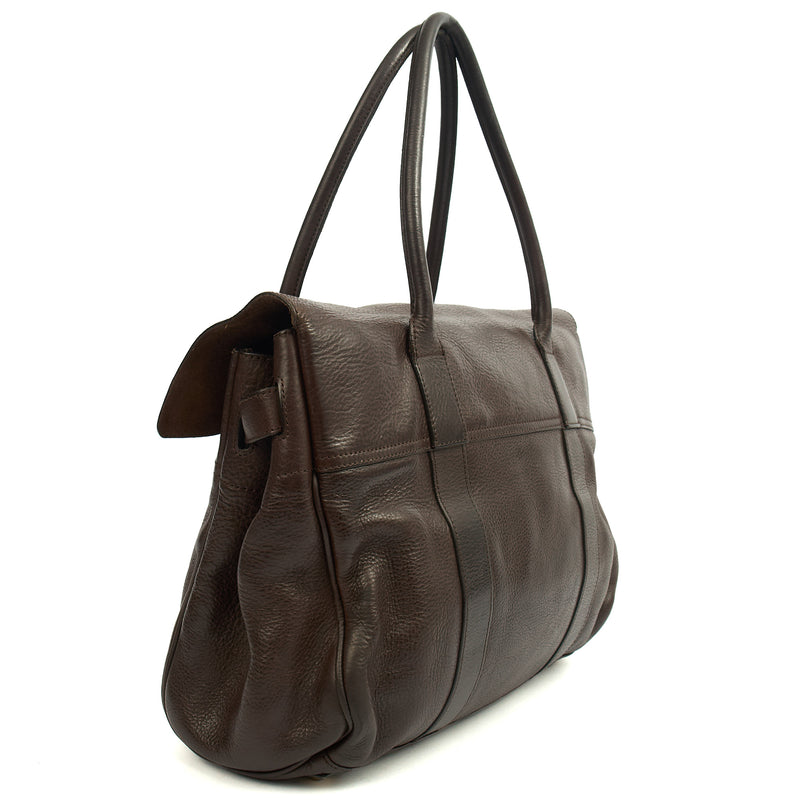 Picture of Mulberry Tote Bayswater Heritage in Chocolate Brown , Leather