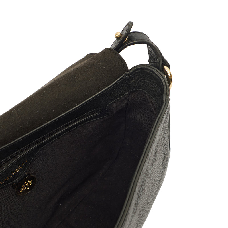Picture of Mulberry Satchel Tessie Satchel in Black, Calfskin Leather