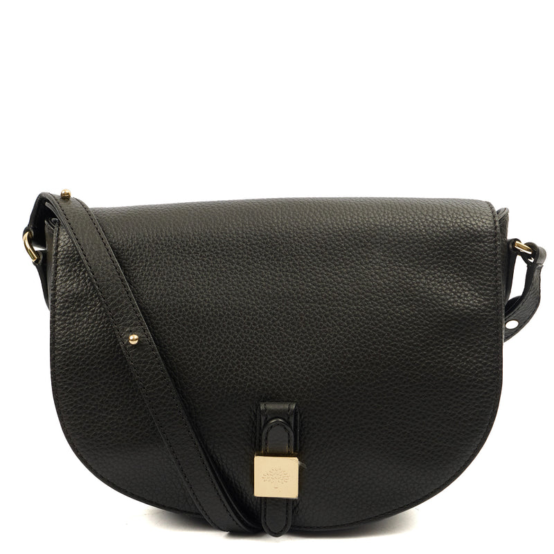 Picture of Mulberry Satchel Tessie Satchel in Black, Calfskin Leather