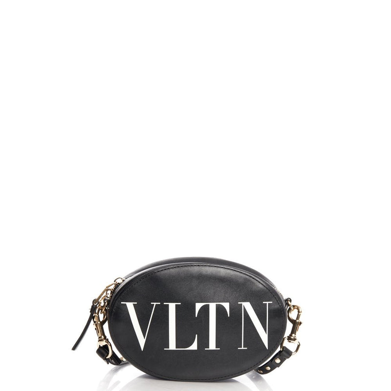Picture of Valentino Cross Body V Logo Crossbody in Black, Calfskin