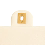 Picture of Chanel Cross Body Pearl Crush Square Flap Bag - Mini in White, Caviar Leather