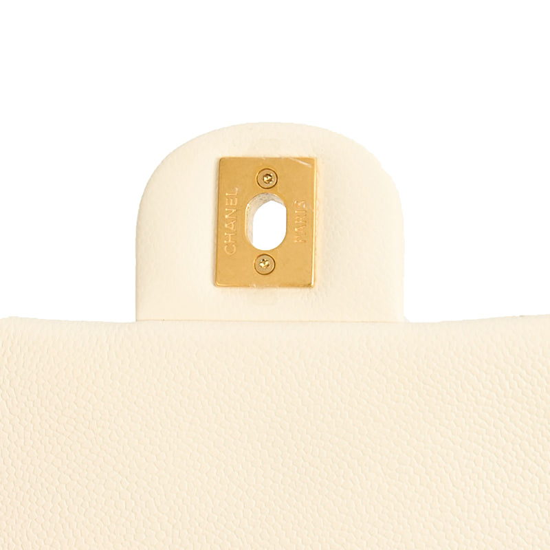 Picture of Chanel Cross Body Pearl Crush Square Flap Bag - Mini in White, Caviar Leather