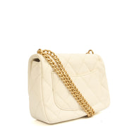 Picture of Chanel Cross Body Pearl Crush Square Flap Bag - Mini in White, Caviar Leather