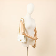 Picture of Chanel Cross Body Pearl Crush Square Flap Bag - Mini in White, Caviar Leather