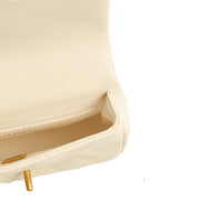 Picture of Chanel Cross Body Pearl Crush Square Flap Bag - Mini in White, Caviar Leather