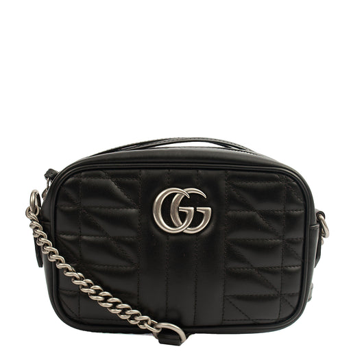Picture of Gucci Cross Body Marmont Shoulder Bag - Mini in Black, Leather