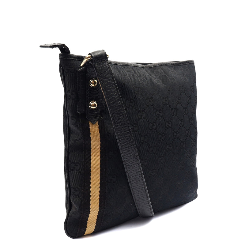 Picture of Gucci Cross Body Messenger in Black, Canvas