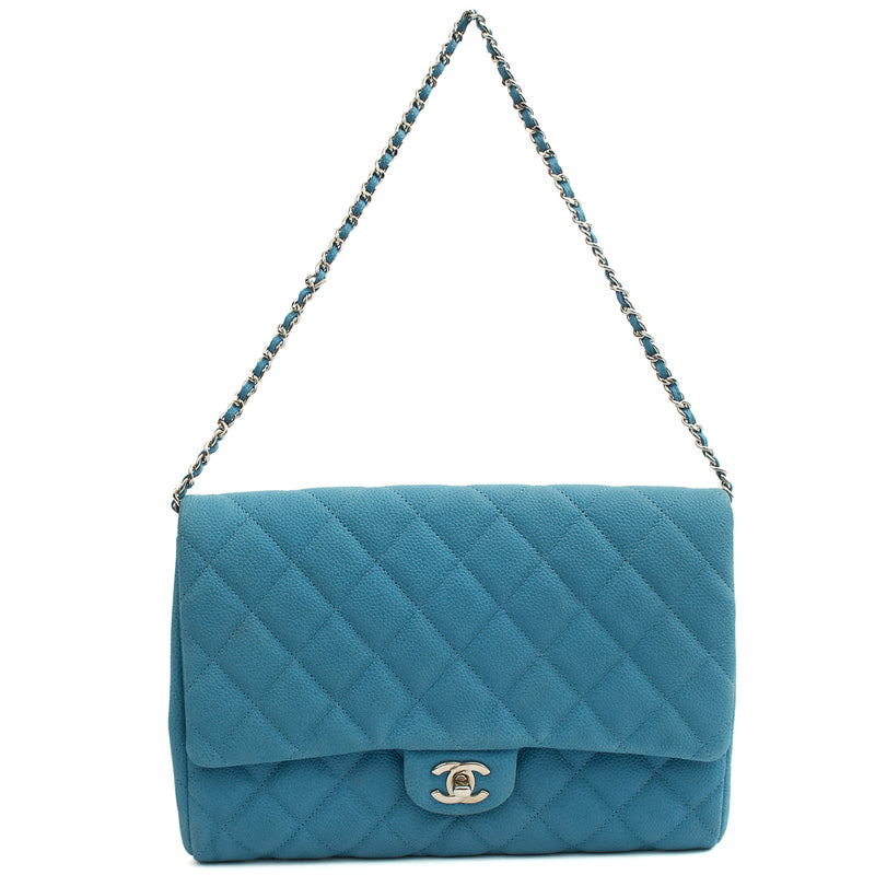 Picture of Chanel Shoulder Bag Classic - Maxi in Navy, Nubuck