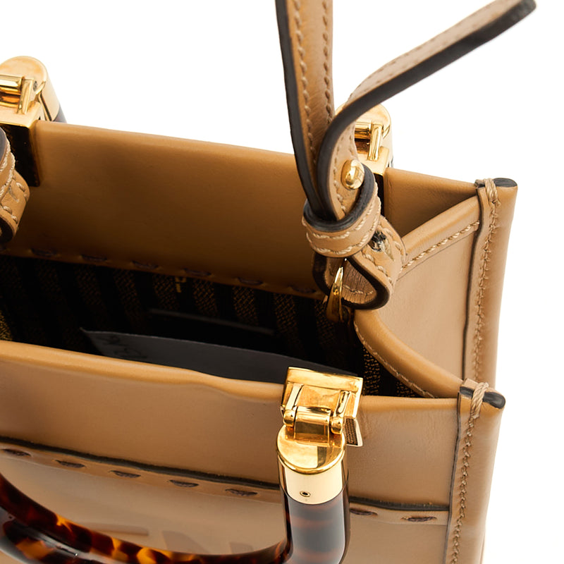 Picture of Fendi Tote Sunshine - Mini in Brown, Leather