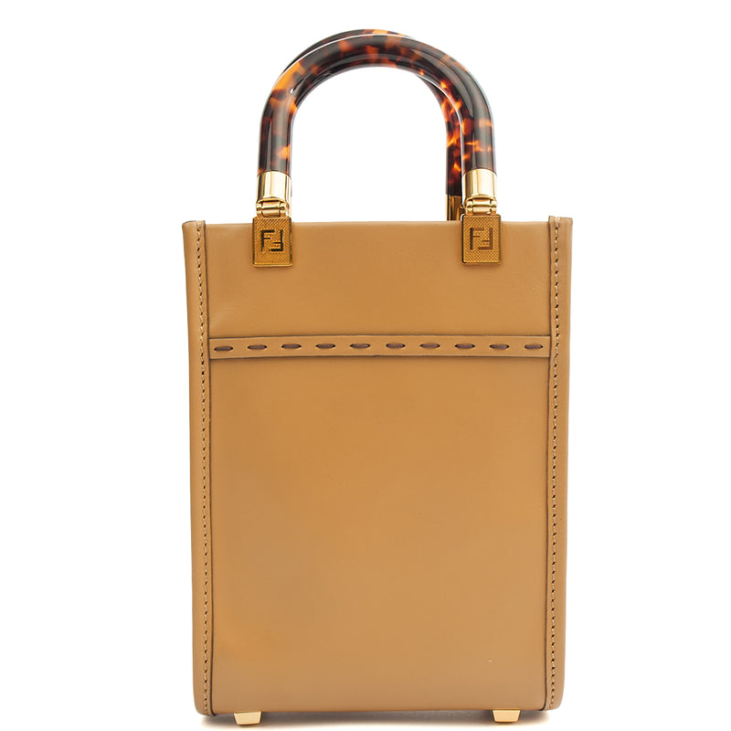 Picture of Fendi Tote Sunshine - Mini in Brown, Leather
