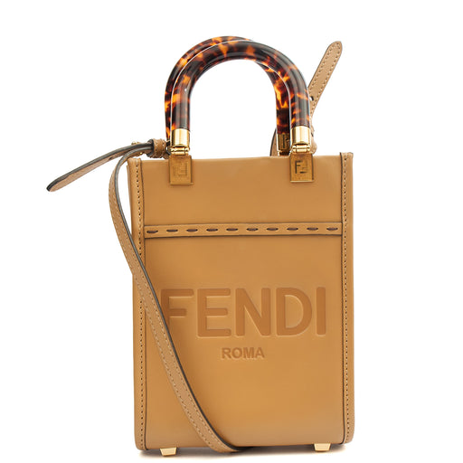 Picture of Fendi Tote Sunshine - Mini in Brown, Leather