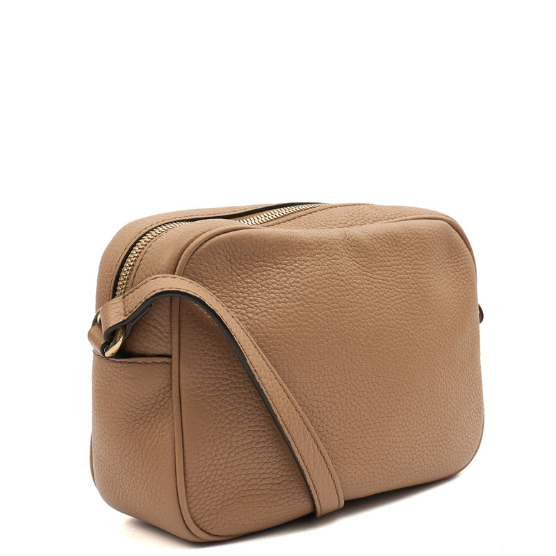 Picture of Gucci Cross Body Soho  Disco Bag - Small in Neutral, Leather