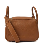 Picture of Hermes Mini Bag Lindy - Mini in Gold, Clemence Leather