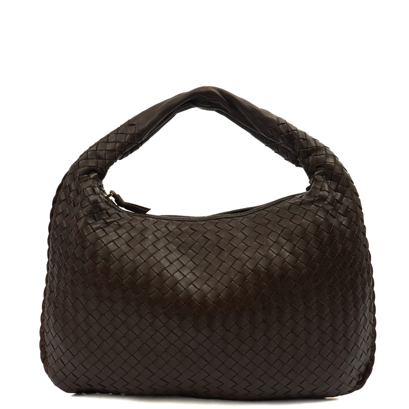 Picture of Bottega Veneta Shoulder Bag Intrecciato Shoulder Bag in Brown, Intrecciato Nappa