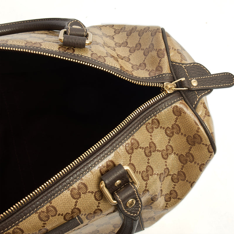 Picture of Gucci Tote Boston in GG Supreme, Patent Leather