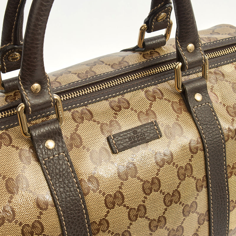 Picture of Gucci Tote Boston in GG Supreme, Patent Leather
