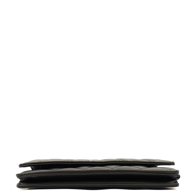 Picture of Chanel Cross Body Wallet on Chain in Black, Lambskin Leather