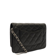 Picture of Chanel Cross Body Wallet on Chain in Black, Lambskin Leather