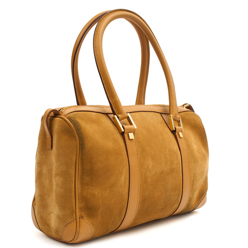 Picture of Gucci Tote Boston in Brown, Suede