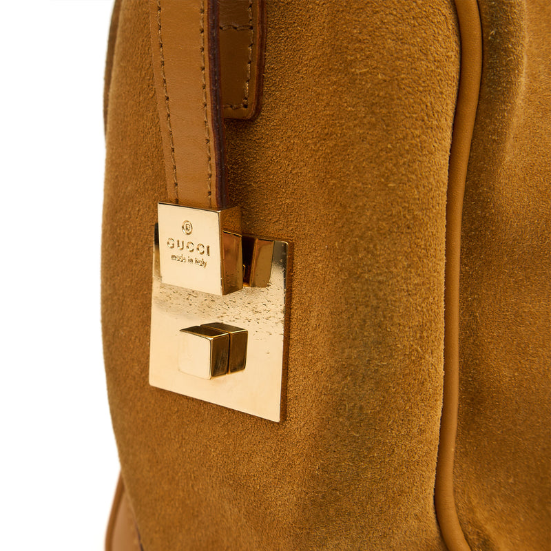 Picture of Gucci Tote Boston in Brown, Suede